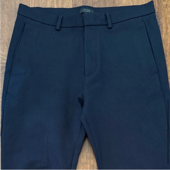 COS Womens Slim Fit Straight Leg Trouser Pants, Dark Navy Blue, EU 50/US 14 - Picture 5 of 12